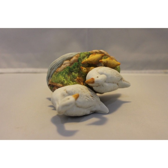 Vintage HOMCO #1459 Mother/Father DUCK w/Baby DUCKLINGS Family Ceramic - Picture 8 of 8